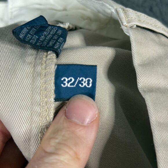 Vtg Polo Ralph Lauren Pants Mens 32x30 Beige Andrew Classic Fit Chino Pleated - Picture 4 of 15